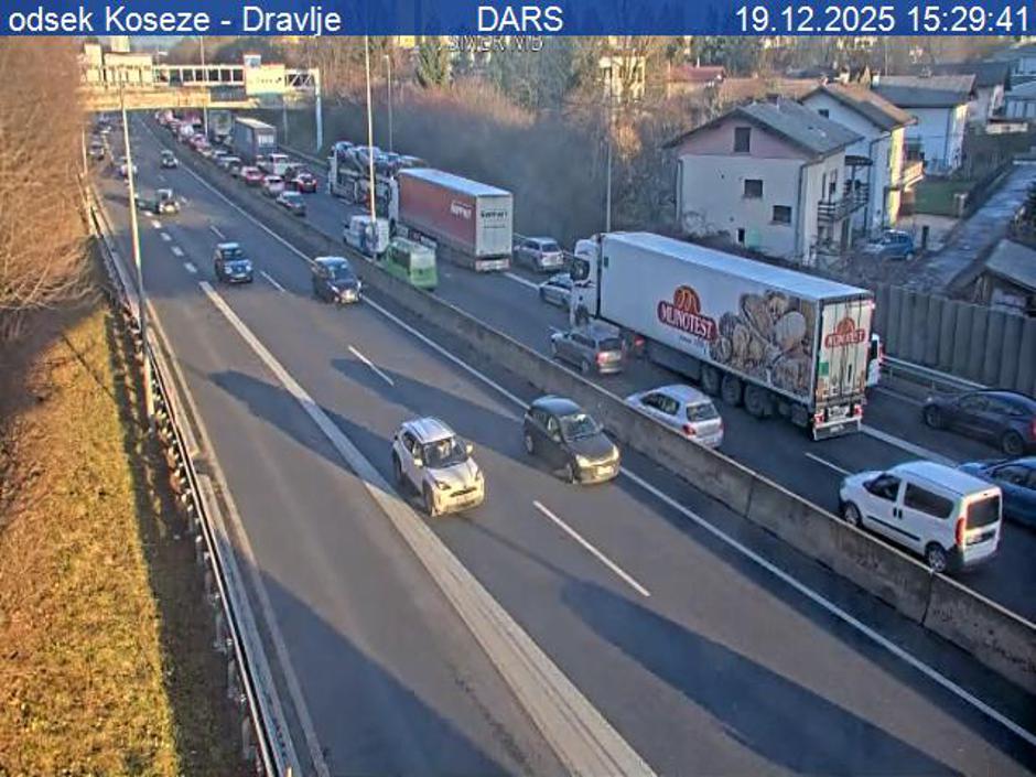 Zastoj, ljubljanska obvoznica | Avtor: PIC