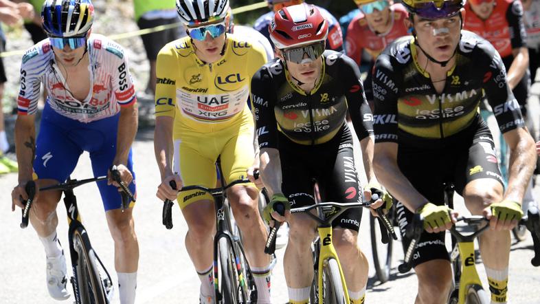 Primož Roglič in Tadej Pogačar