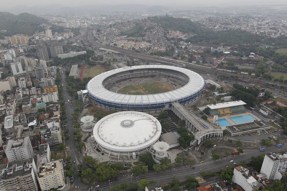 Obnova stadiona Marakana v Rio de Janeiru.