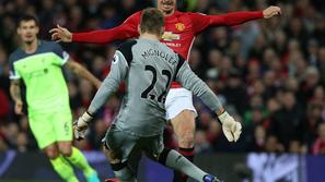 Zlatan Ibrahimović Simon Mignolet Man United Liverpool