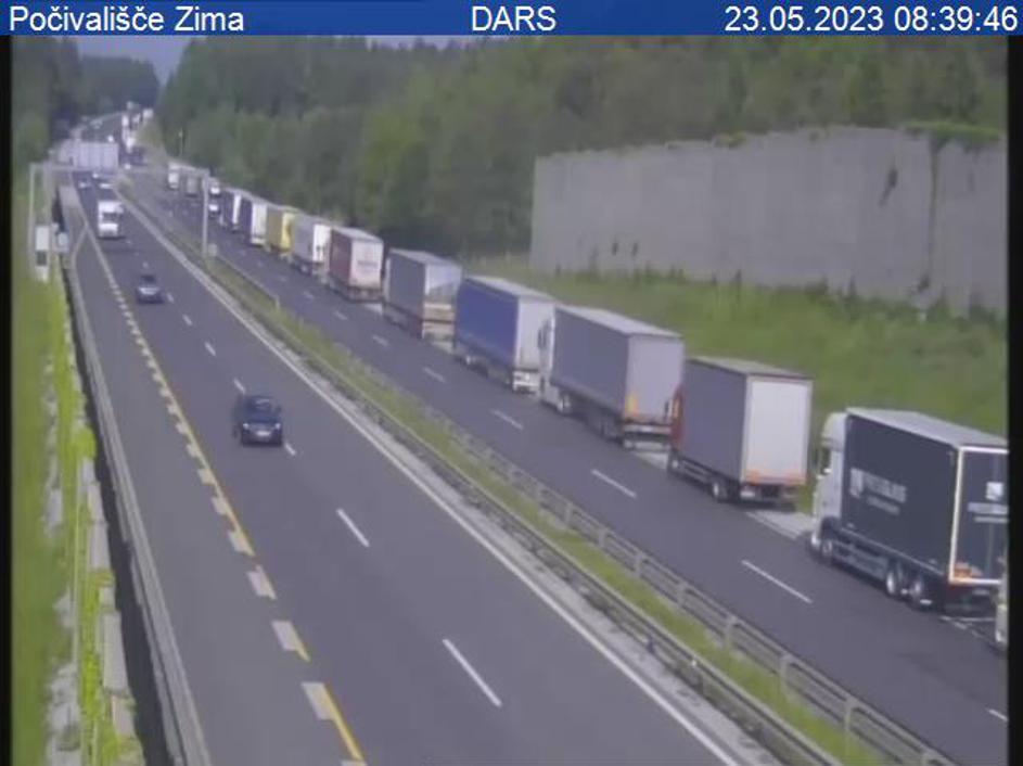 Kolona na štajerski avtocesti