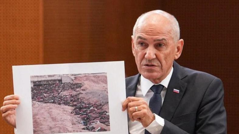 Janša Gaza Sudan foto DZ