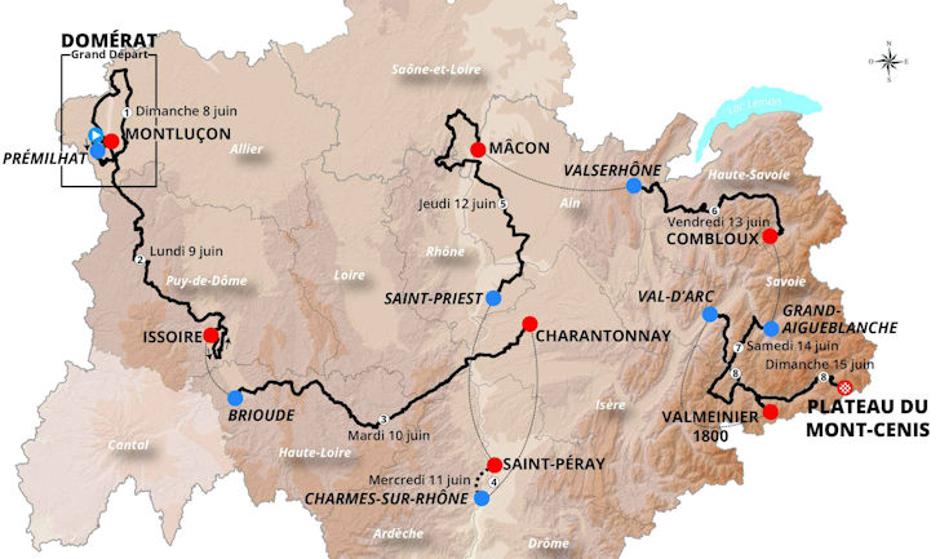 Trasa kriterija po Dofineji | Avtor: Cyclingstage
