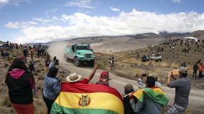 De Rooy Colsoul Darek reli Dakar Bolivija navijači gledalci