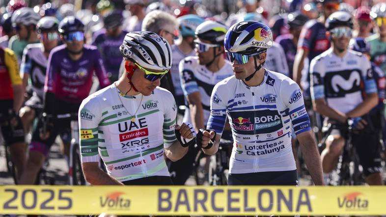 Primož Roglič in Juan Ayuso