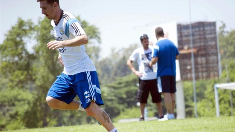 Messi Argentina okrevanje trening Buenos Aires AFA