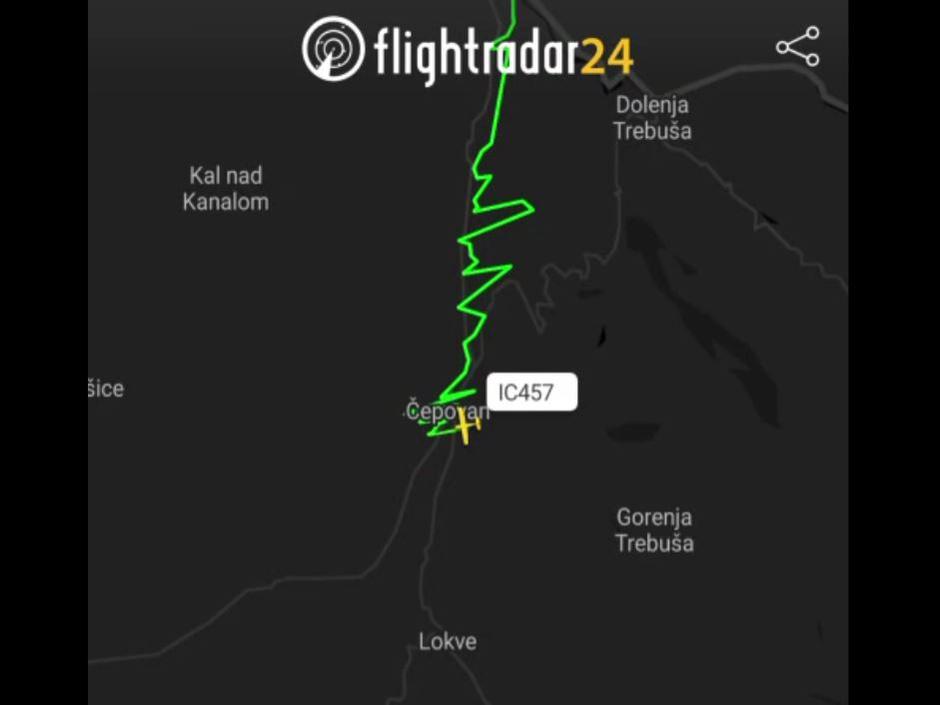 flightradar čepovan | Avtor: Flightradar/zajem zaslona