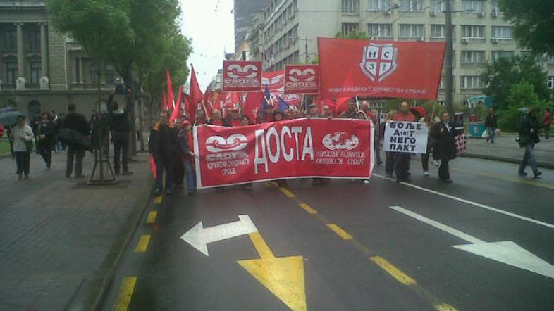 protesti, prvi maj, praznik dela, beograd