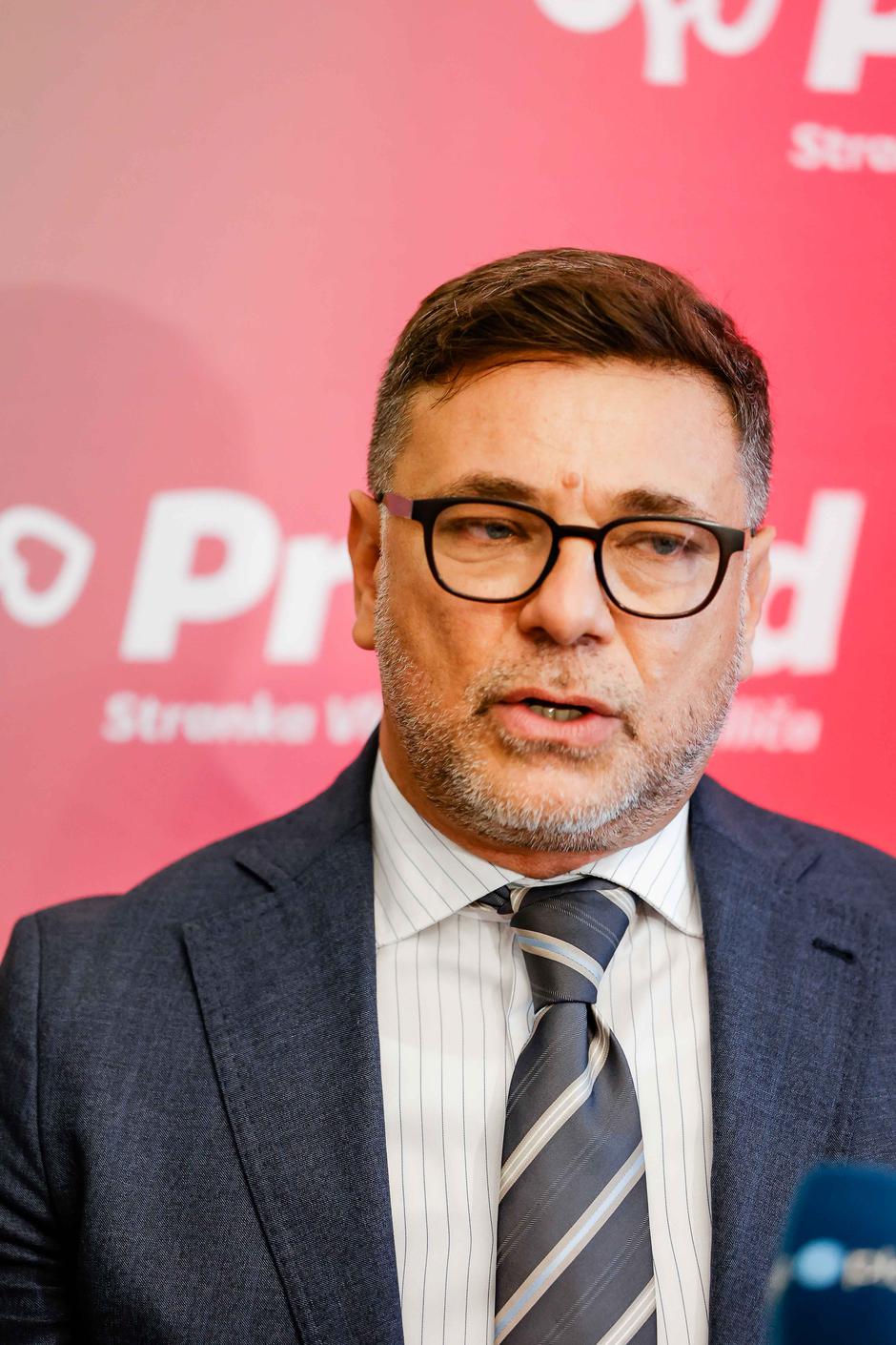 predstavitev kandidata za župana Ljubljane, Gregor Novak, Vladimir Prebilič | Avtor: Saša Despot