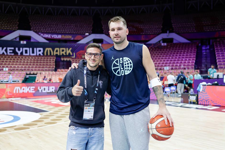 trening košarkarske reperezentance slovenije katovice eurobasket 2025, Erik Janža, Luka Dončić | Avtor: Saša Despot