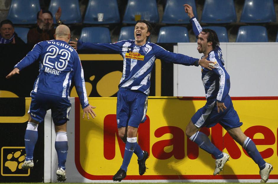 Zlatko Dedič (v sredini) je za Bochum zabil svoj drugi zadetek. (Foto: Reuters) | Avtor: Žurnal24 main