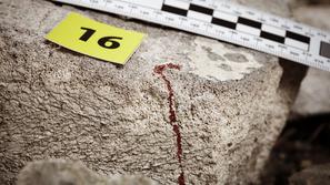 umor kri prizorišče zločina