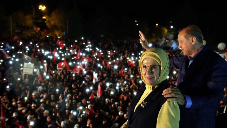 Erdogan in žena