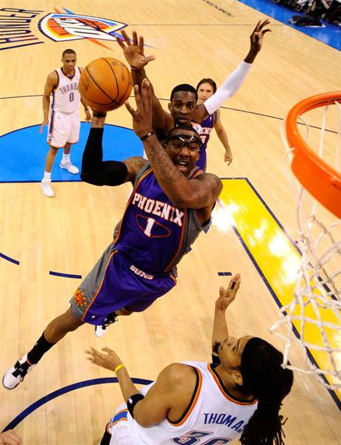 NBA april 2010 Oklahoma Thunder Phoenix Suns Amare Stoudemire