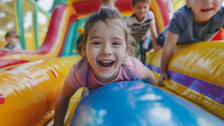 Napihljiva igrala, otroci, zabava