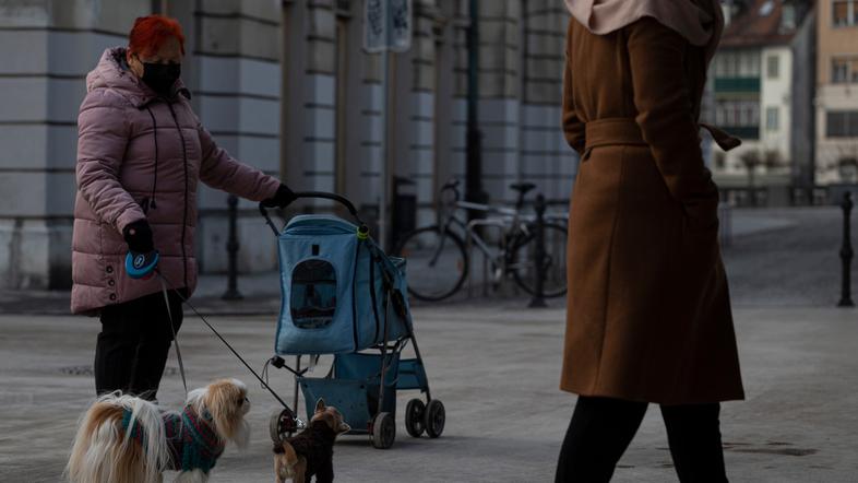 maske ulica Ljubljana covid.19