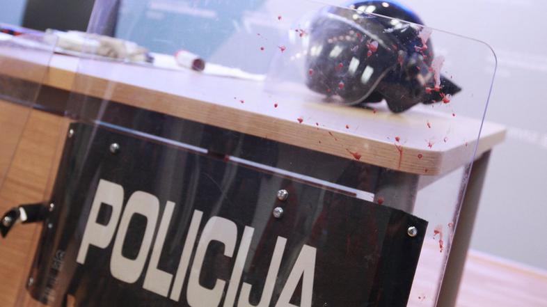 Tiskovna konferenca policije po protestih
