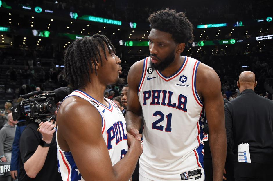 Tyrese Maxey in Joel Embiid | Avtor: Profimedia