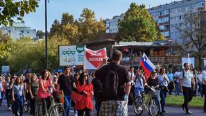 Protesti Ljubljana PCT