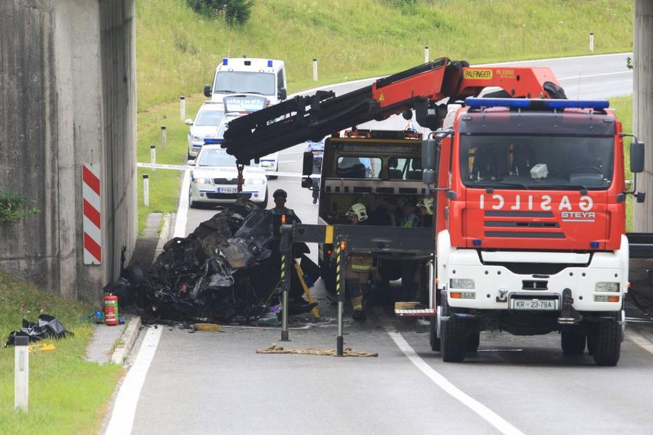 Nesreča na gorenjski avtocesti