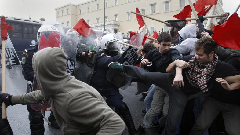 protesti, grčija, ATENE, ŠTUDENTI
