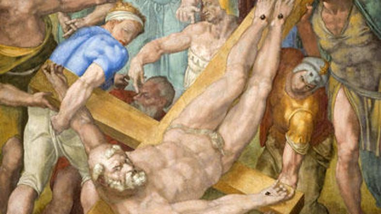 V središču je več kot 30 risb z Michelangelovim podpisom.