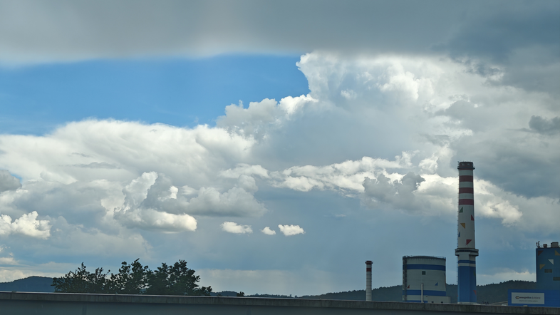 Vreme pred nevihto v Ljubljani