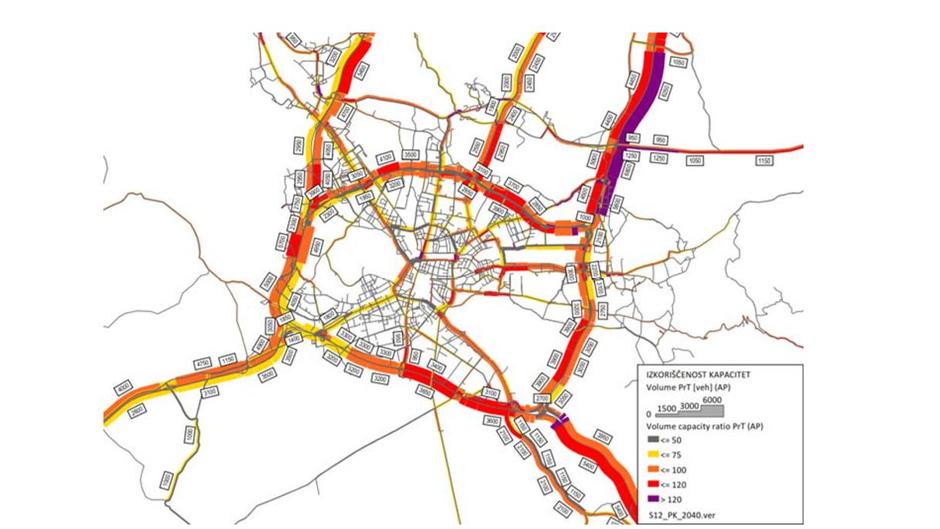 Ljubljanska obvoznica načrt | Avtor: DRSI 