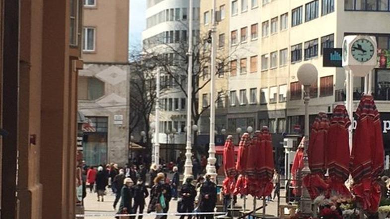 Zrušen del zgradbe v Zagrebu