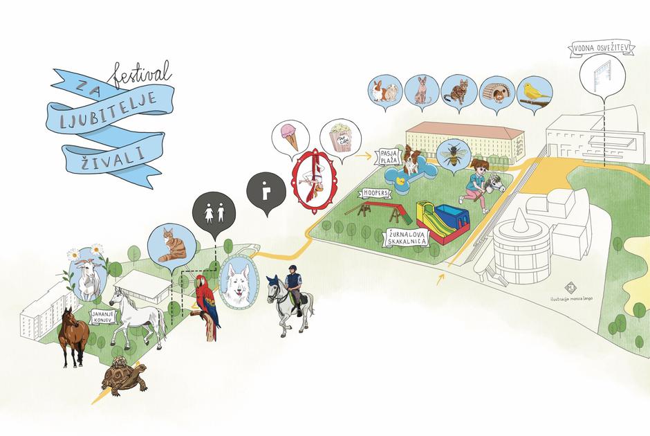 zemljevid Festival za ljubitelje živali | Avtor: Žurnal24 