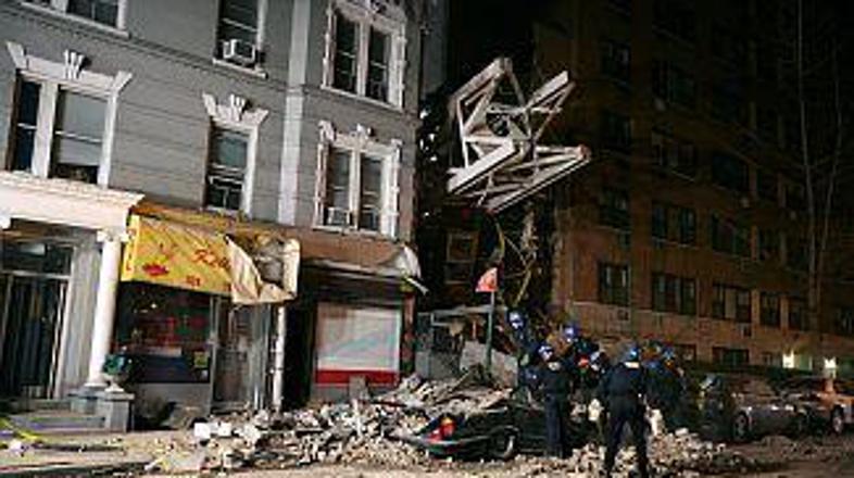 Gradbene nesreče v New Yorku so pogoste.