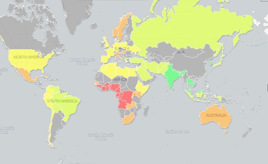 Dolžina penisa nov zemljevid | Avtor: Targetmap