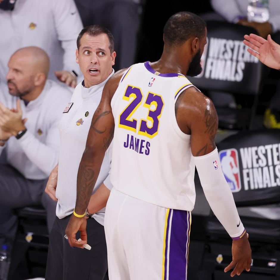 Frank Vogel in LeBron James | Avtor: Epa