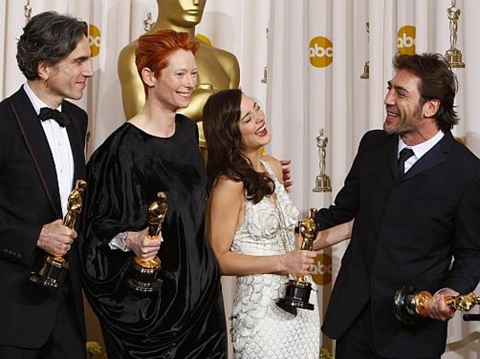 Daniel Day-Lewis, Tilda Swinton, Marion Cotillard in Javier Bardem