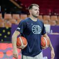 trening košarkarske reprezentance slovenije, luka dončić