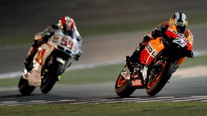 Dani Pedrosa (Honda) in Marco Simoncelli (Honda)