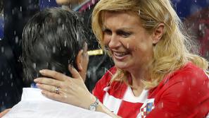 Kolinda Grabar-Kitarović na podelitvi pokala, svetovno prvenstvo v nogometu Rusija 2018
