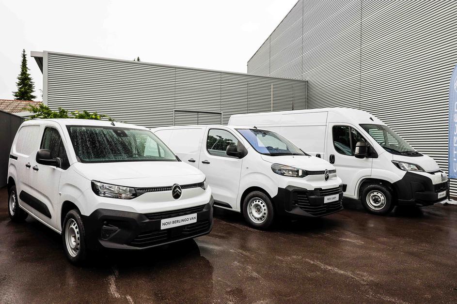 predstavitev gospodarskih vozil Citroën Berlingo Van, Jumpy in Jumper