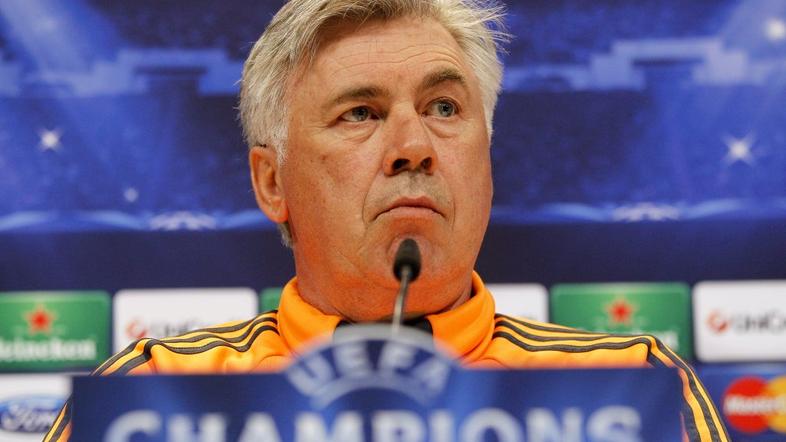 Ancelotti Real Madrid novinarska konferenca pred Bayernom Liga prvakov