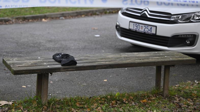 klop za policijskim trakom in policijski avto hrvaška policija