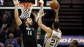 Peković Duncan San Antonio Spurs Minnesota Timberwolves liga NBA