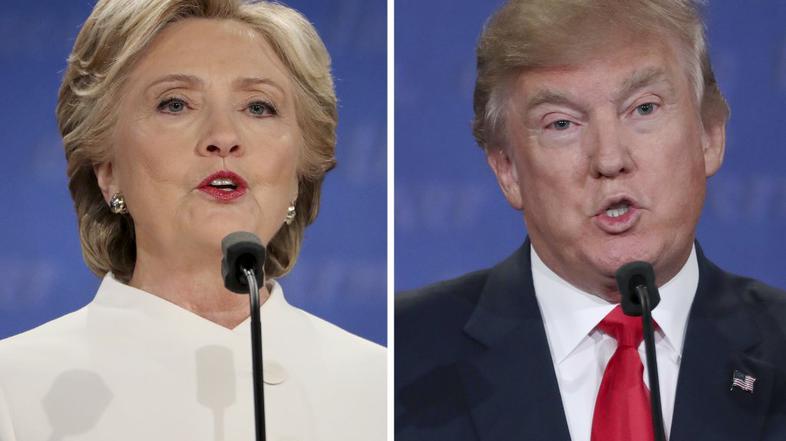 Hillary Clinton Donald Trump volitve ZDA