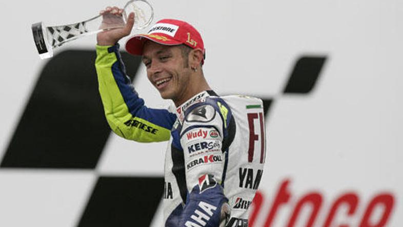 Valentinu Rossiju se je po zmagi v Brnu smejalo do ušes in še čez.