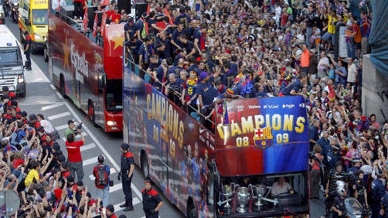 Brazilski nogometaši so želeli proslaviti v slogu Barcelone, kar se je končalo n