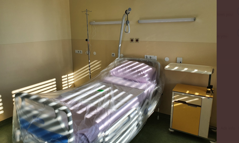 Koronavirus - soba Infekcijska klinika | Avtor: UKC Ljubljana