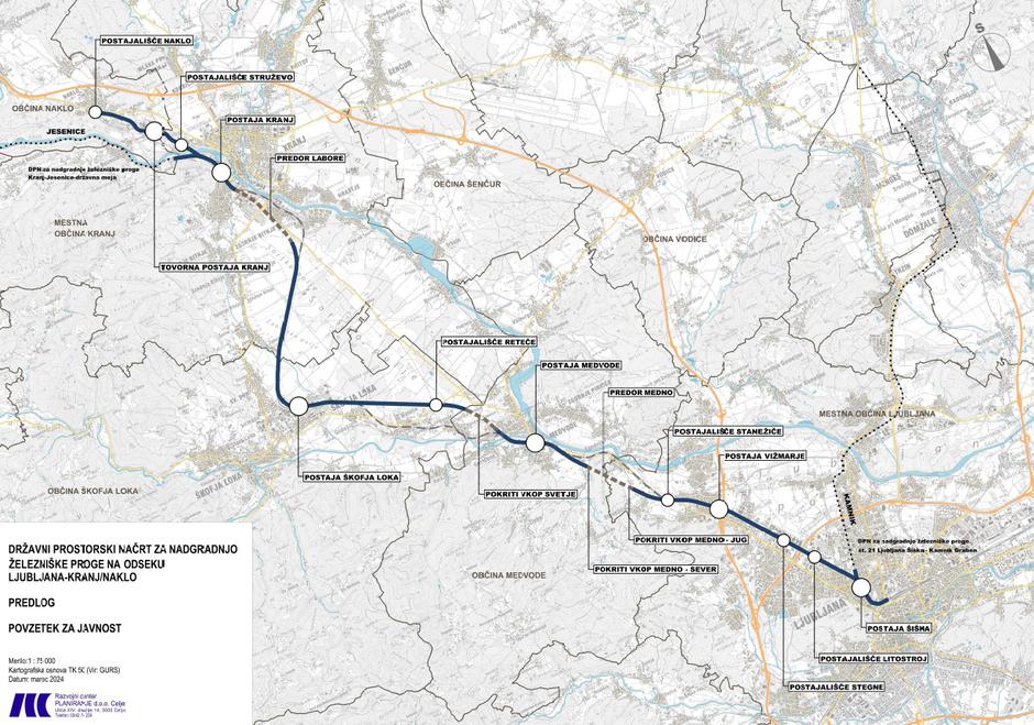 Državni prostorski načrt za nadgradnjo železniške proge Ljubljana–Kranj | Avtor: Ministrstvo za naravne vire in prostor