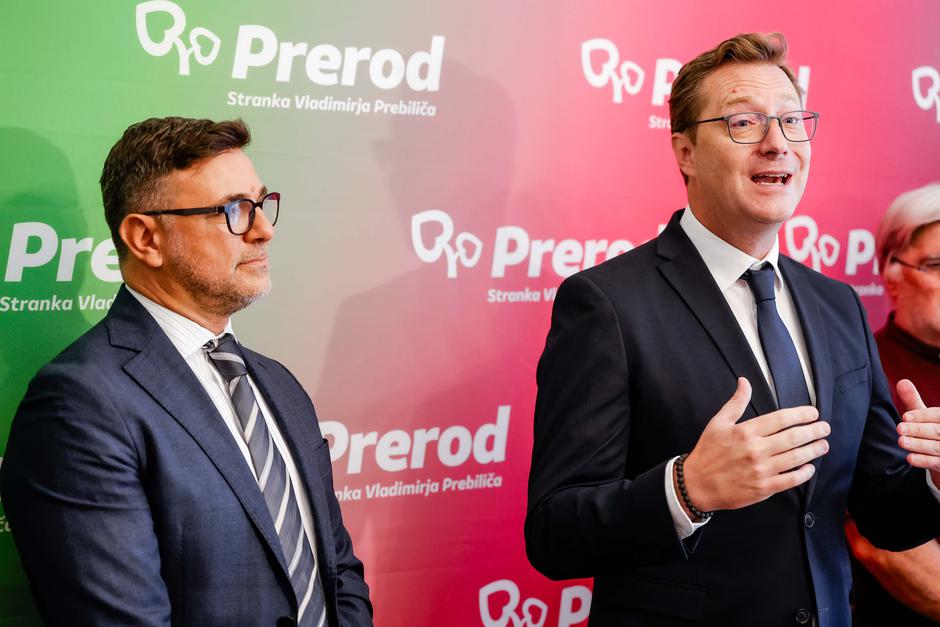 predstavitev kandidata za župana Ljubljane, Gregor Novak, Vladimir Prebilič | Avtor: Saša Despot