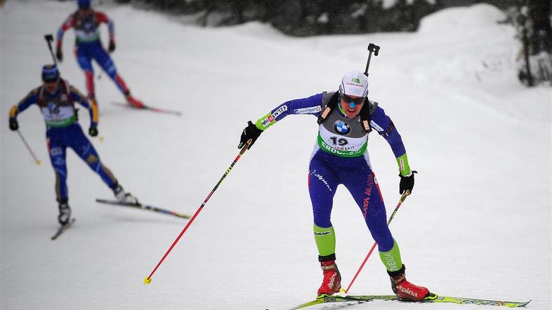 Kot že ničkolikokrat Teji Gregorin stopničke spet niso bile usojene. (Foto: EPA)