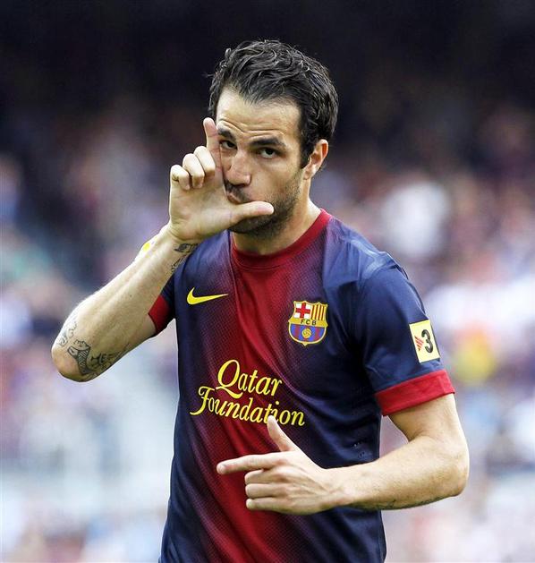 Fabregas Barcelona Malaga Liga BBVA Španija prvenstvo