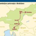 Predvideno premierjevo potovanje v Bratislavo